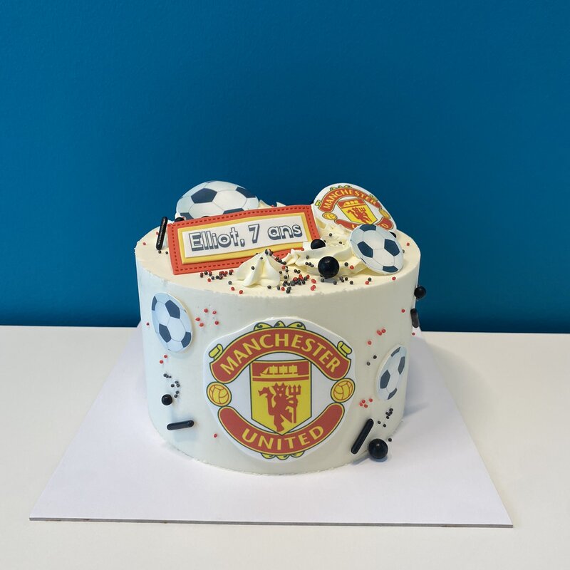 Layer cake & edible images  - Football