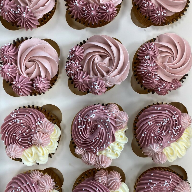 Bi-color cupcakes